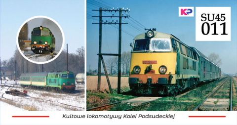 Magnes na lodówkę - SU45-011 - Kultowe Lokomotywy Kolei Podsudeckiej Magnes na lodówkę - SU45-011 - Kultowe Lokomotywy Kolei Podsudeckiej