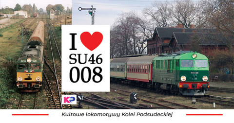 Magnes na lodówkę - SU46-008 - Kultowe Lokomotywy Kolei Podsudeckiej Magnes na lodówkę - SU46-008 - Kultowe Lokomotywy Kolei Podsudeckiej