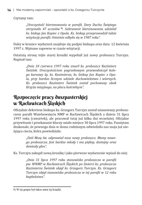 eBook - Nie możemy zapomnieć. Opowieść o księdzu Grzegorzu Turczynie - wersja pdf eBook - Nie możemy zapomnieć. Opowieść o księdzu Grzegorzu Turczynie - wersja pdf