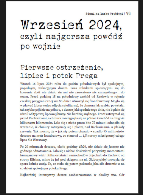 eBook: Zdani na łaskę Osobłogi, największe powodzie w dziejach Racławic Śląskich eBook: Zdani na łaskę Osobłogi, największe powodzie w dziejach Racławic Śląskich